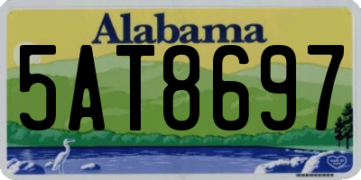AL license plate 5AT8697