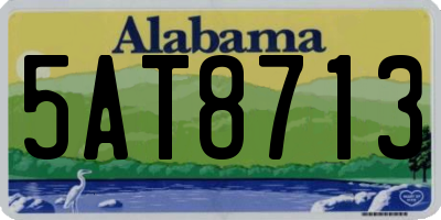 AL license plate 5AT8713