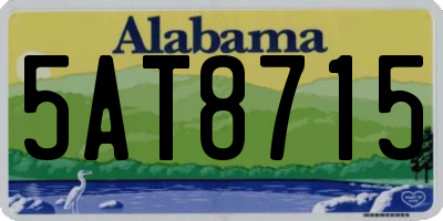 AL license plate 5AT8715