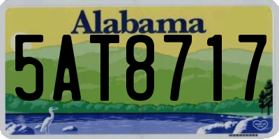 AL license plate 5AT8717