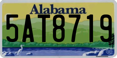 AL license plate 5AT8719