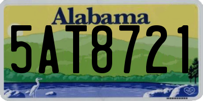 AL license plate 5AT8721