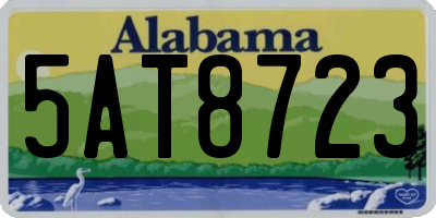 AL license plate 5AT8723
