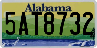 AL license plate 5AT8732