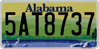 AL license plate 5AT8737