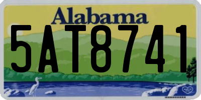 AL license plate 5AT8741