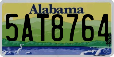 AL license plate 5AT8764