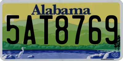 AL license plate 5AT8769