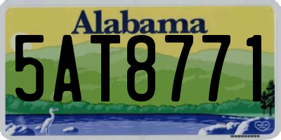 AL license plate 5AT8771