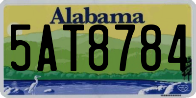 AL license plate 5AT8784