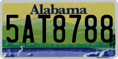AL license plate 5AT8788