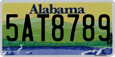 AL license plate 5AT8789