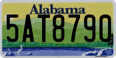AL license plate 5AT8790