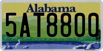 AL license plate 5AT8800