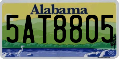 AL license plate 5AT8805