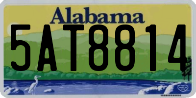 AL license plate 5AT8814