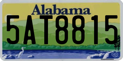 AL license plate 5AT8815