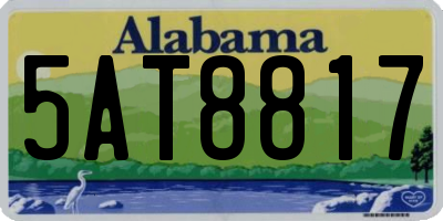 AL license plate 5AT8817