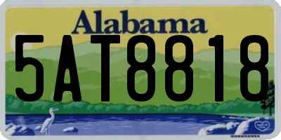 AL license plate 5AT8818