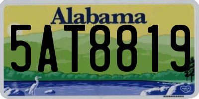 AL license plate 5AT8819