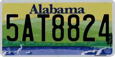 AL license plate 5AT8824