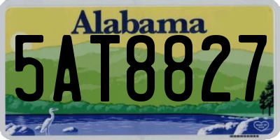 AL license plate 5AT8827
