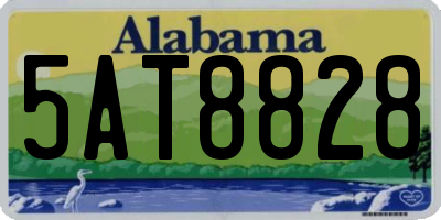 AL license plate 5AT8828