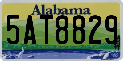 AL license plate 5AT8829