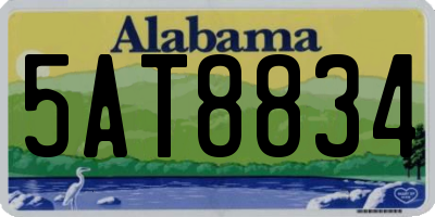 AL license plate 5AT8834