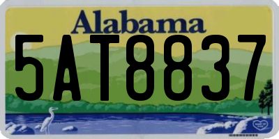 AL license plate 5AT8837