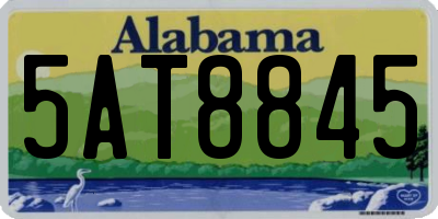 AL license plate 5AT8845