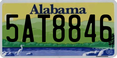 AL license plate 5AT8846