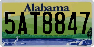 AL license plate 5AT8847