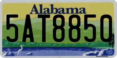 AL license plate 5AT8850