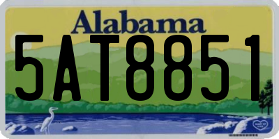 AL license plate 5AT8851