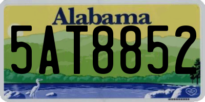AL license plate 5AT8852