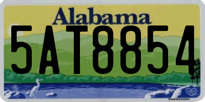 AL license plate 5AT8854