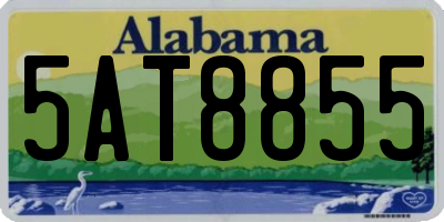 AL license plate 5AT8855