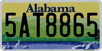 AL license plate 5AT8865