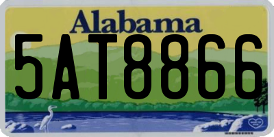 AL license plate 5AT8866