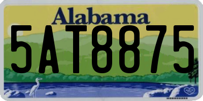 AL license plate 5AT8875