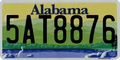 AL license plate 5AT8876