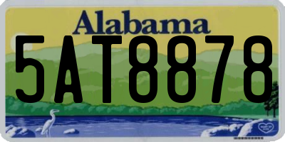 AL license plate 5AT8878
