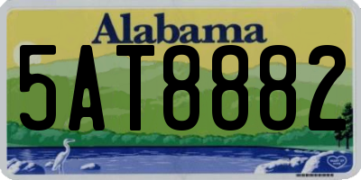 AL license plate 5AT8882