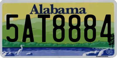 AL license plate 5AT8884