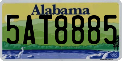 AL license plate 5AT8885
