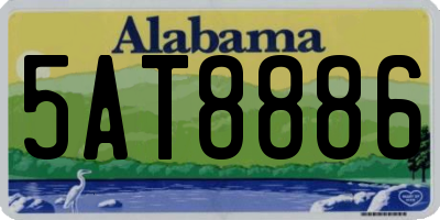 AL license plate 5AT8886