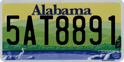 AL license plate 5AT8891
