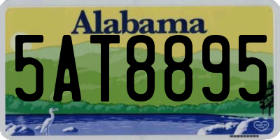 AL license plate 5AT8895