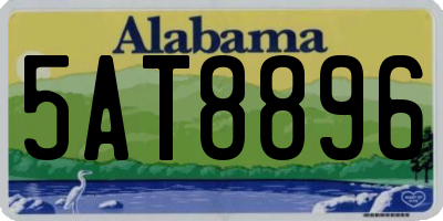AL license plate 5AT8896